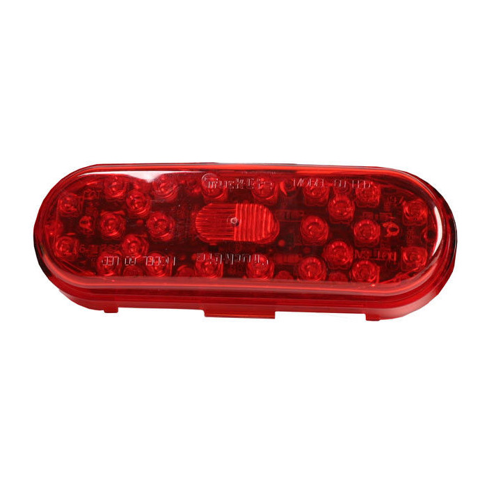 60250R TRUCK-LITE 60250R 60 Series, LED, Red, Oval, 26 Diode, Stop/Turn ...